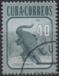 Stamps Cuba -  Fauna: Cocodrilo