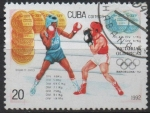 Sellos de America - Cuba -  Juegos Olimpicos d' Barcelona: Oro Boxeo