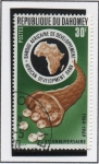 Stamps Benin -  Cornucopia y El Banco emblema