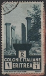 Stamps Eritrea -  Templo en Ruinas