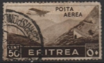 Stamps Eritrea -  Aviones sobre montañas Pass