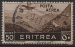 Sellos de Africa - Eritrea -  Aviones sobre montañas Pass