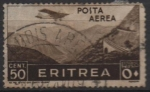 Sellos del Mundo : Africa : Eritrea : Aviones sobre montañas Pass