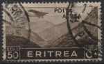 Sellos de Africa - Eritrea -  Aviones sobre montañas Pass