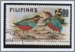 Stamps Philippines -  Pájaros: Pitas d' pecho rojo