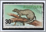 Stamps Philippines -  animales Filipinos: Gato d' Algalia