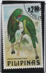 Stamps Philippines -  Pájaros: Loros d' cola d' raqueta