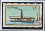 Sellos de Asia - Filipinas -  Barcos: Buque d' Vapor