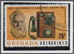 Sellos de America - Granada -  Alexander Graham Bell y Teléfono: 1920