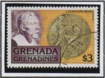 Stamps Grenada -  Alfredo Nobel, Medalla d' Literatura