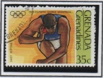 Stamps Grenada -  Juegos Olímpicos d' Montreal: Lanzamiento d' Peso