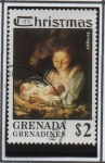 Sellos de America - Granada -  Señora y Niño