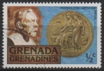 Sellos de America - Granada -  Alfredo Nobel, Medalla d' medicina