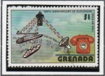 Stamps Grenada -  Satélite y teléfono