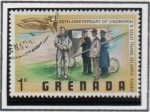 Stamps Grenada -  Salida d' Lindberrgh d' ST. Louis
