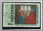 Stamps Grenada -  Madona con el Canciller Rolin