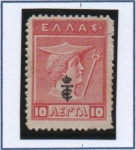 Stamps Greece -  Hermes, d' Vieja moneda Cretense