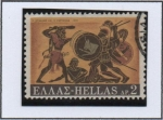 Stamps Greece -  Los Trabajos d' Hércules: Muerte d' Geryon