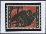 Stamps Greece -  Los Trabajos d' Hércules:  Nemean León