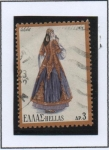 Stamps Greece -  Trajes Regionales: Isla d' Nisyros