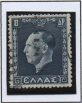 Stamps Greece -  Rey George II