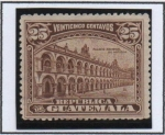 Stamps Guatemala -  Palacio Nacional en Antigua