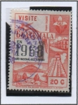 Stamps Guatemala -  Vistas, Quezal y Orquídea d' Monja Blanca