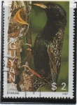 Stamps Guyana -  Pajaros: 	Estornino