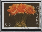 Stamps Guyana -  Flores d' Cactus: Echinopsis