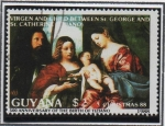 Stamps Guyana -  Vigen y el niño