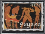 Stamps Guyana -  Juegos Olimpicos d' Barcelona: Javalina