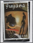 Stamps Guyana -  Juegos Olímpicos d' Barcelona: Lucha