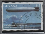 Stamps Guyana -  Gran Zepelín Bahía San Francisco