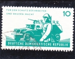 Stamps Germany -  para la protección del poder obrero y campesino