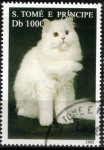 Stamps S�o Tom� and Pr�ncipe -  Gato,Chinchilla Persa.