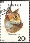 Stamps Tanzania -  Gato, Abisinio.