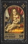 Stamps New Zealand -  Navidad 1981 - Madonna amamantando al Niño