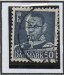 Stamps Denmark -  Rey Frederick IX