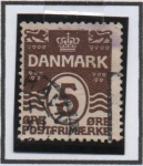 Stamps Denmark -  Cifras