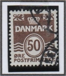 Stamps Denmark -  Cifras