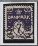 Stamps Denmark -  Cifras