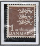 Stamps Denmark -  Escudo d' Armas