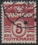 Stamps Denmark -  Cifras