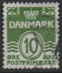 Stamps Denmark -  Cifras