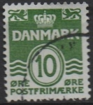 Stamps Denmark -  Cifras