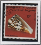 Stamps Djibouti -  Conchas: Conus Sumatrensis