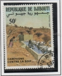 Stamps Djibouti -  Campaña contra l' Sequia