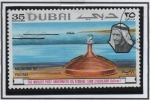 Stamps United Arab Emirates -  Oíl estoraje Tank