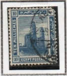 Stamps Egypt -  Coloso d' Tebas