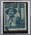 Sellos de Africa - Egipto -  Soldado